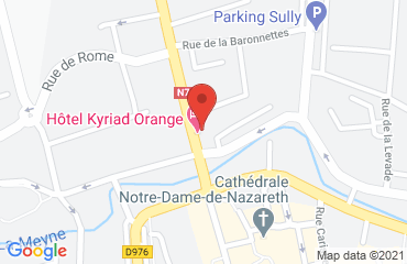 Lieu de stages KYRIAD (ancien HOTEL DES PRINCES) sur la carte de Orange
